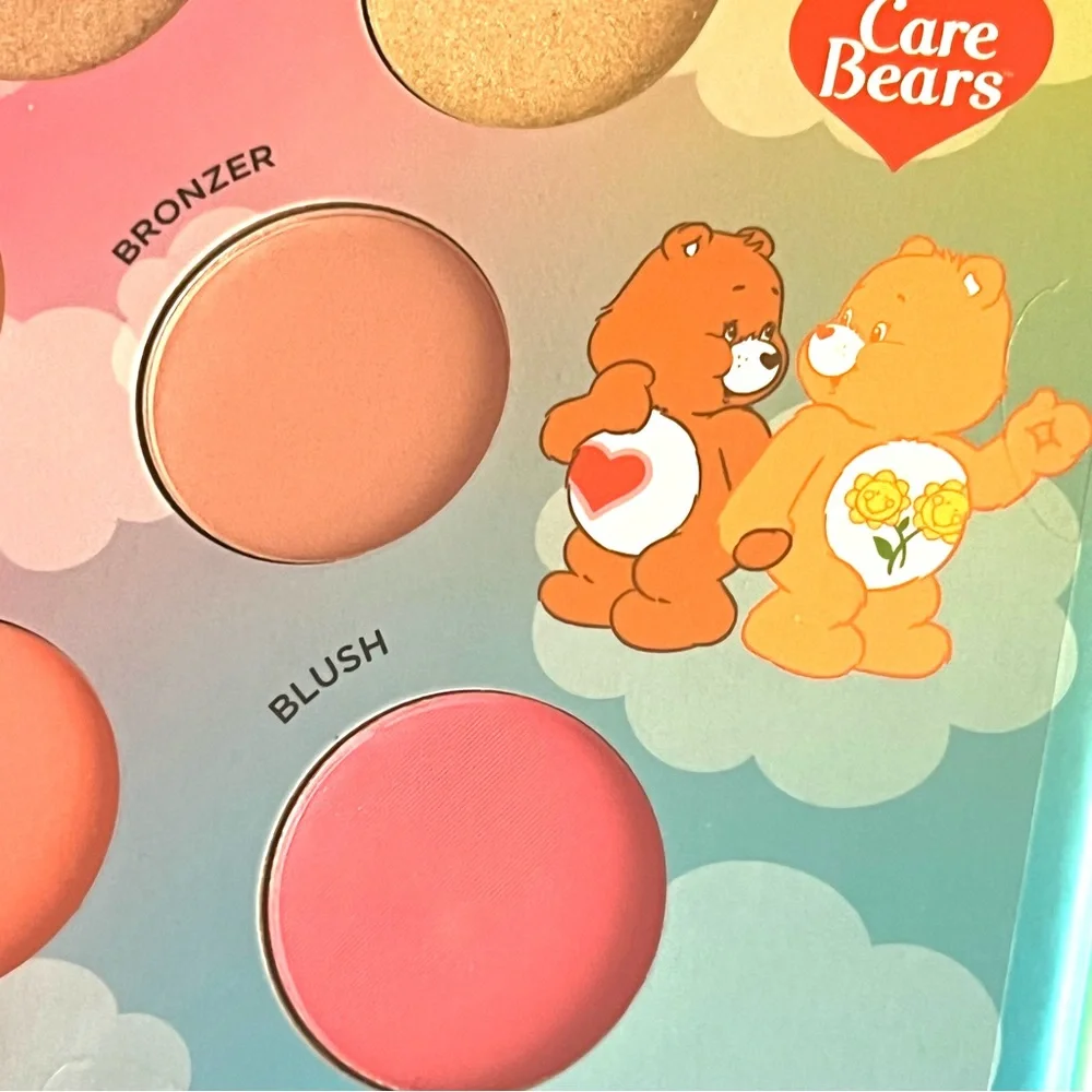 Care Bears Complexion Palette Kit Bronzer Highlighter Blush Mirror NEW Sealed